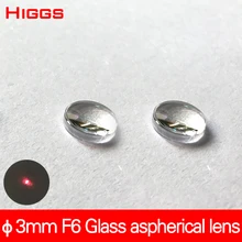 Диаметр 3 мм длина фокусировки 6 мм стеклянные Асферические лазерные фокусировочные линзы оптические коллимирующие линзы от 500 до 850 нм AR покрытые Настраиваемые