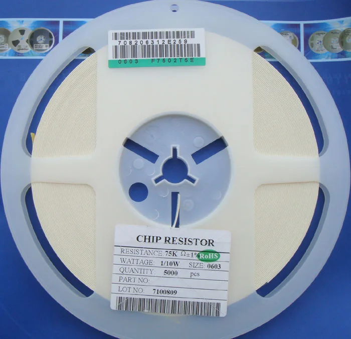 

Free Delivery. SMD resistor 0603 precision 1% 20 RMB 5000 / set