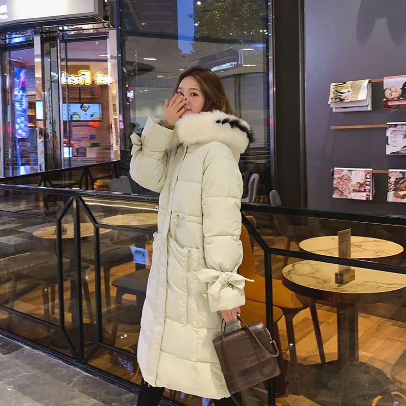 

Winter Cotton-padded Clothes Women's 2019 New Style Korean-style Mid-length Students Loose Thick Cotton Coat Oversize Cotton-pad