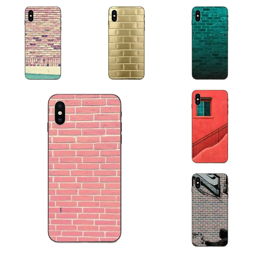 Vintage Bricks Wall Print For Galaxy A3 A5 A6 A6s A7 A8 A9 A10 A20E A30 A40 A50 A60 A70 A80 A90 Plus 2018 Soft TPU Capa Coque | Мобильные