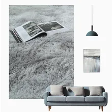 Ультра мягкие современные коврики лохматый ковер для детской комнаты домашний плюшевый коврик Декор