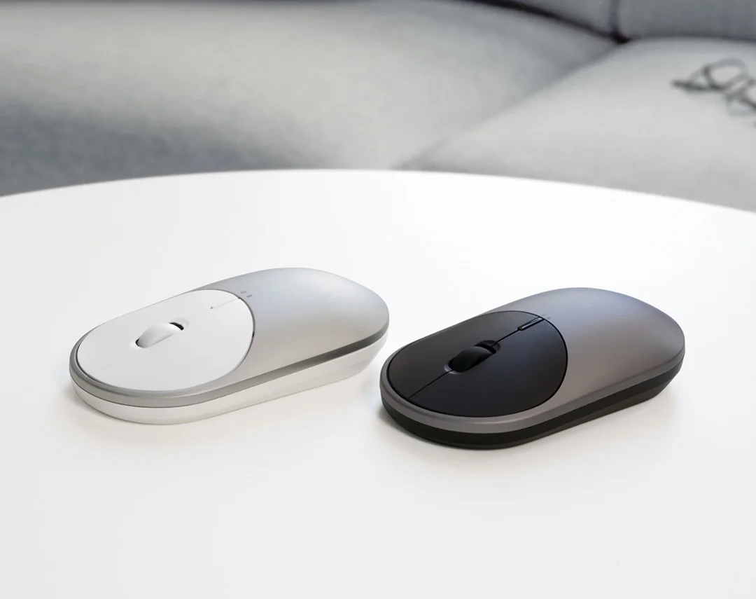 Gadgetoo Xiaomi Mi Portable Mouse 2 Optical Wireless Bluetooth 4.2 Rf 2.4Ghz 4000Dpi Adjustable Dual Mode (Bluetooth+Usb)