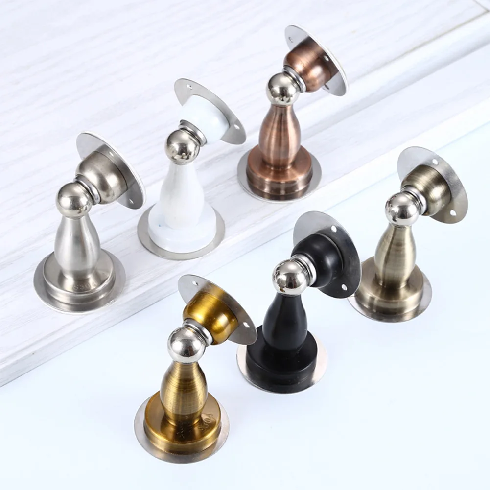 

Stainless Steel Strong Magnetic Door Stop Stopper Sticker Hidden Door Floor Nail-free Hardware Holder Toilet Glass Catch Suction