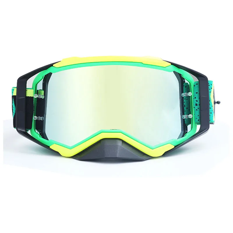 Gafas очки для мотокросса MX внедорожные ATV Dirt Bike мотоциклетные шлемы очки лыжные спортивные DH очки сменные линзы - Цвет: B