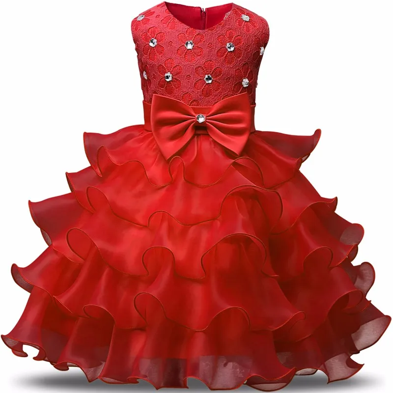 Летнее платье-пачка для девочек, платья, детская одежда, свадебное платье с цветочным узором для девочек, костюмы для вечеринки в честь Дня Рождения, одежда для детей 8 лет - Цвет: H
