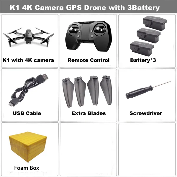 VISUO ZEN K1 gps Дрон с 5G wifi 4K широкоугольная HD FPV двойная камера бесщеточный мотор RC Дрон Квадрокоптер полёт 28 минут VS B4W - Цвет: 4K 3B FB