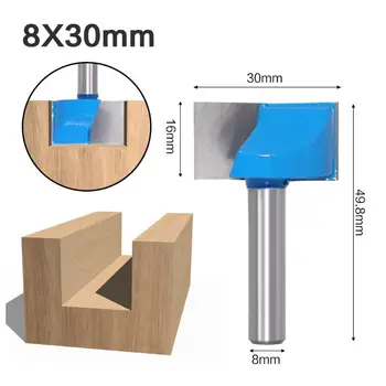 

4pcs/set 8mm Shank Cleaning Bottom Engraving Carbide Router Bit Woodworking Tool