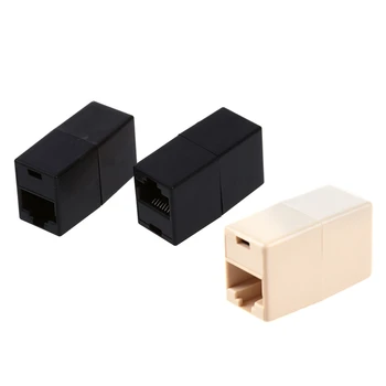 

20 PCS Couplers : 10 Pcs RJ45 Cat5 Couplers Joiners Gender Changers & 10 Pcs Plastic RJ45 8P8C Female To Female LAN Couplers Bla