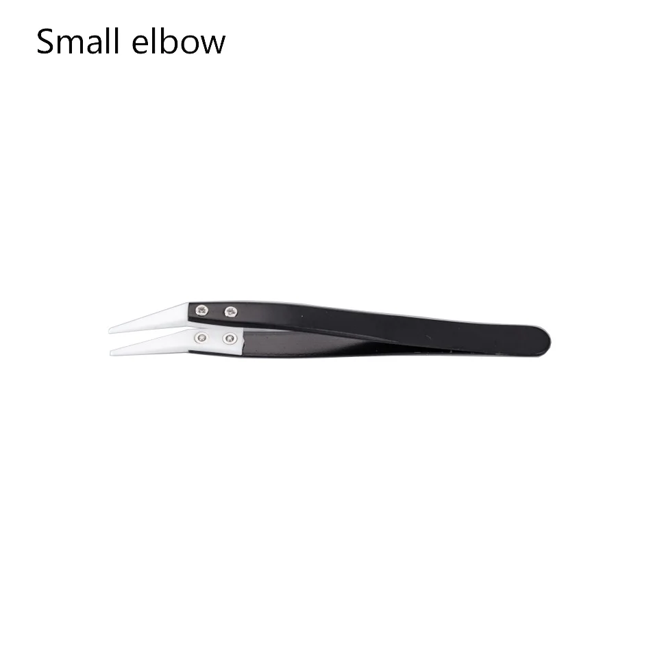 Ceramic Tweezers Head Anti-Static High-Temperature Anti-Corrosion Acid Alkali Resistant Insulated Service Gripper Tool