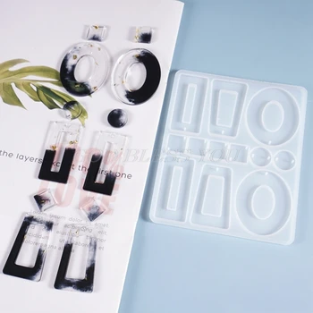 

DIY Earrings Pendant Casting Silicone Mould Crafts Jewelry Making Tools Crystal Epoxy Resin Mold Drop Shipping