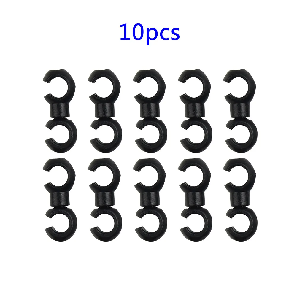 10pcsBicycleSShapedClipsPlasticHookClipsRotatingBikeBrake