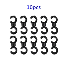 

10pcs Bicycle S Shaped Clips Plastic Hook Clips Rotating Bike Brake Gear Cross Cable Tidy Clip Tool Bike Accessories
