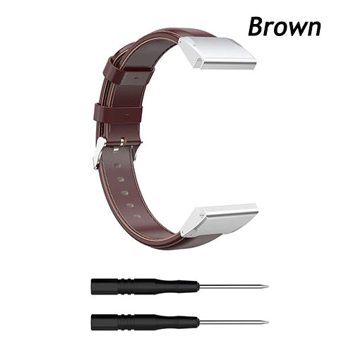 Brown Масляный воск кожаный ремешок для Garmin Fenix 6X 5X plus Браслет замена Смарт-часы аксессуары браслет - Цвет: Brown