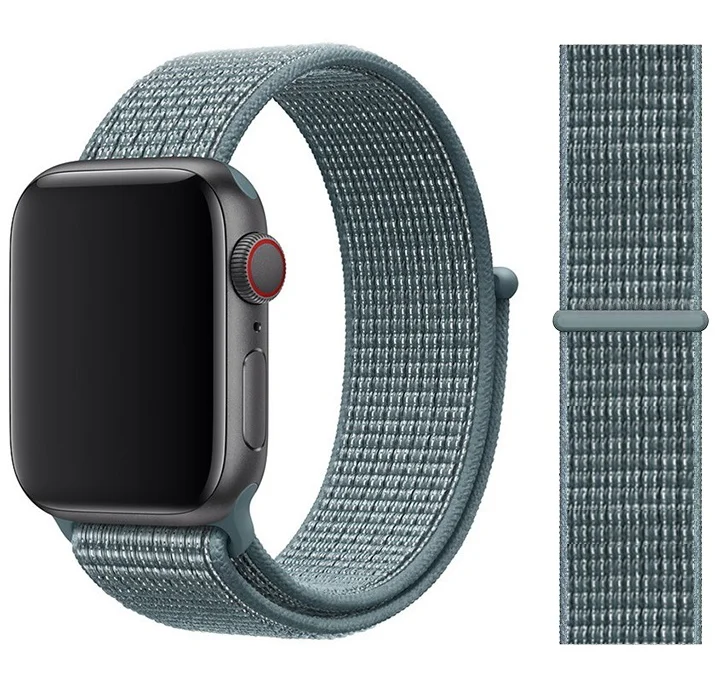 32 Celestial Teal Ремешок для apple watch ремешок 44 мм 40 мм дышащий нейлоновый спортивный ремешок браслет iwatch 5 4 3 42 мм 38 мм apple watch 5 4 band - Цвет ремешка: 32 Celestial Teal