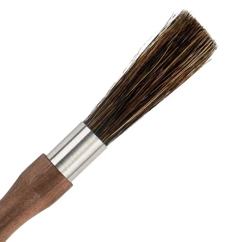 Кофемашина шлифовальный порошок Чистящая Щетка с натуральной деревянной ручкой щетина кухонный инструмент