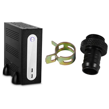 

1 Pcs Computer Water Cooling Radiator Copper Heatsinks Cooler & 1pcs Universal Pc Case Itx Server Tower Port Embedded