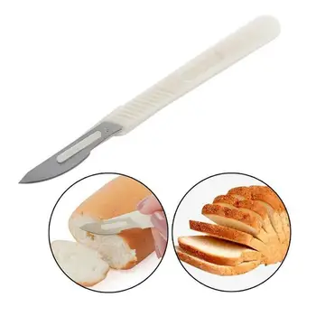 

1PC Baguette Arc Curved Bread Slicing Knife Practical European Bread Knife Cutting Tools Pastry Cutter With Carbon Steel Blade