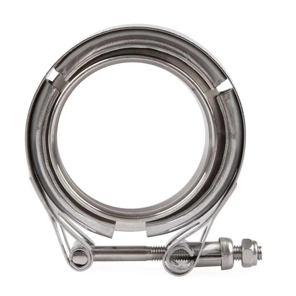 

2in/2.5in/3in/3.5in SS304 V-Band Clamp Stainless Steel M/F 3 V Band Turbo Exhaust Downpipe Auto Flange Clasp Universal