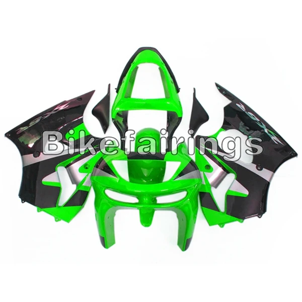 Зелено-черные Обтекатели для Kawasaki ZX6R 1998 1999 ZX-6R 98 99 ABS пластик обтекатель комплект кузова