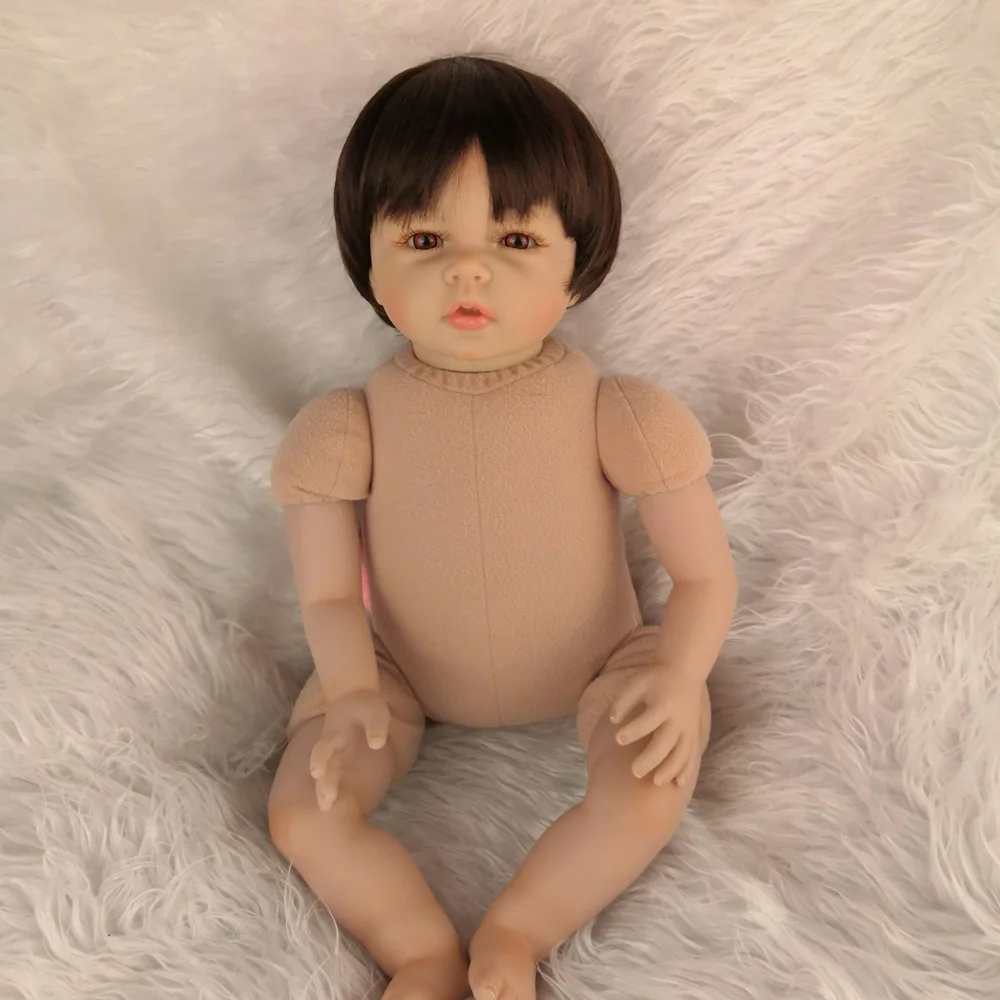 Bebes Кукла реборн 55 см девочка тканевые куклы Boneca Brinquedos Bonecas детские подарки на день игрушки кровать время playmate