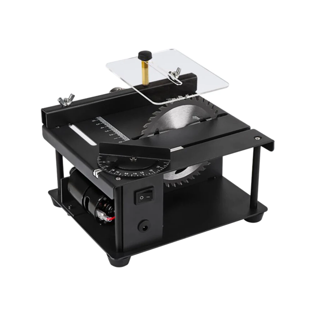 US $78.92 Multifunctional Small Cutting Mini Table Saw Diy Woodworking Jade Chainsaw Table Grinding Machine Precision Model Tool