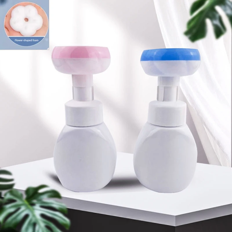 Japanese Hand Soap Flower Shape Stamp Foam Dispenser Pump Bottle W/tracking Portable Soap