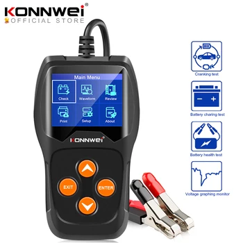 

KW600 Car Battery Tester 12V 100 to 2000CCA 12 Volts Battery tools for the Car Quick Cranking Charging Diagnostic
