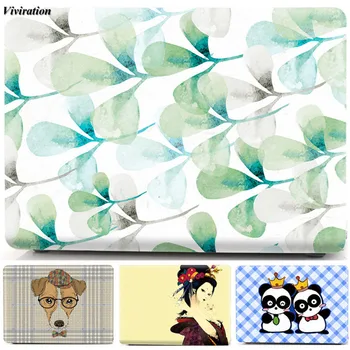 

Clear Stand Laptop Case For Huawei Matebook D14 D15 Pretty Leaf Pattern Prints Hard Shell For Matebook D15 Matebook D14 2020 Hot