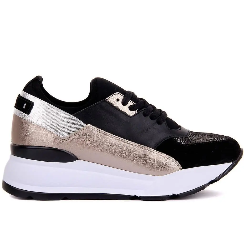 

Sail-Lakers Black Suede Leather Women Shoes