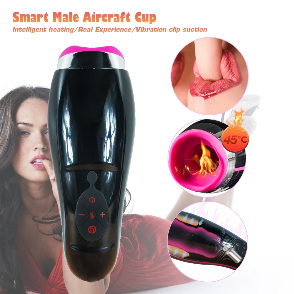 Skup Wielu wibracji częstotliwości Oral mężczyzna Masturbator głębokie gardło potężny ssania cios pracy głos kubek do masturbacji Sex zabawki dla człowieka