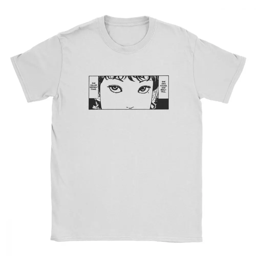 

Junji Ito T Shirt for Men Pure Cotton T-Shirts Tomie Japanese Kago Manga Horror Harajuku Tee Shirt Short Sleeve Clothing 6XL