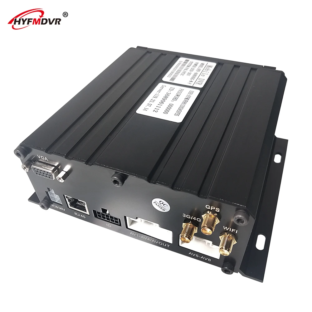 HYFMDVR 8ch AHD 1080P поддерживает 3G/WiFi и GPS Мобильный DVR для автомобиля транспортного