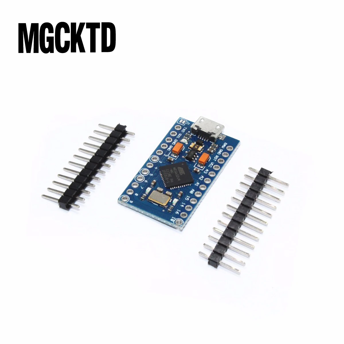 

Megmoki New Pro Micro ATmega32U4 5V/16MHz Module with 2 row pin header For Leonardo best quality