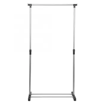 

Stainless steel clothes hanger Household balcony Adjustable clothes rack Clothes rack with belt pulley Foot pad