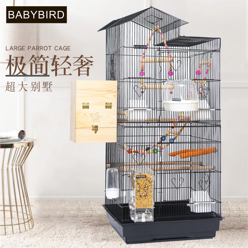 Jaula para loros Xuanfeng, peonía, gran tamaño, grande, para de Tigre, pájaro vivo, Villa de lujo para el hogar|Nidos y jaulas para pájaros| - AliExpress
