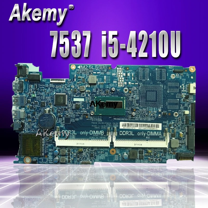 

For DELL inpsiron 7537 laptop motherboard DOH50 MB 12311-2 KJ7NX 0K58JN K58JN with I5-4210U DDR3L integrated graphics