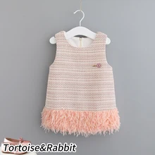 Модное классическое весеннее платье для маленьких девочек клетчатая детская одежда принцессы без рукавов для дня рождения, выступления, вечерние, для детей от 12 месяцев до 8 лет, зимняя одежда