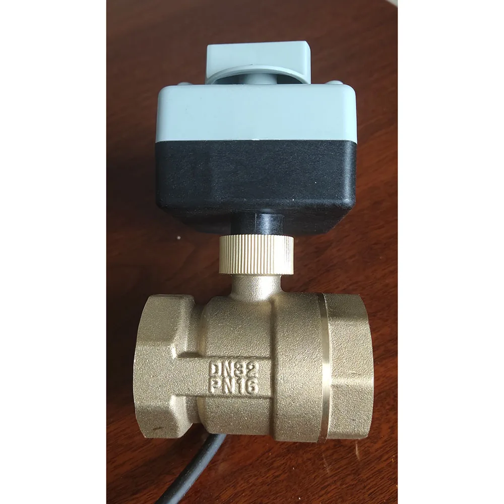 

Motorized Ball Valve 3 Way Motorized Electric Ball Valve 3 Line Two-Way-Control AC220V DN15 DN20 DN25 DN32 Manual Switch
