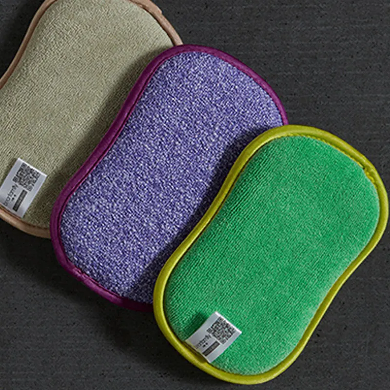 1PCS Absorb Water Cleaning Microfiber Sponge for Dishwashing Kitchen