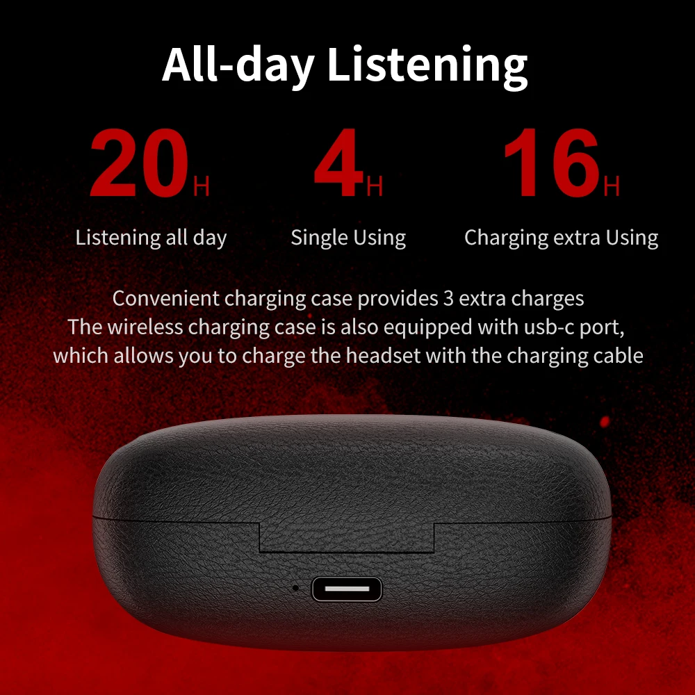 Whizzer OT1 TWS Bluetooth Earphones 3D Stereo Wireless Earbuds NC Sport Headset Hifi-bass Waterproof Bluetooth Airdots with mic