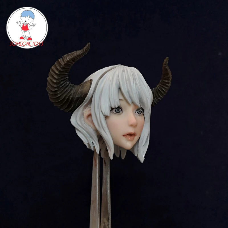 女の子のための超高層フィギュア 1 6スケールのかわいい女の子の頭 ホーン エルフの頭 12インチの女性のためのアクションフィギュア Action Figures Aliexpress