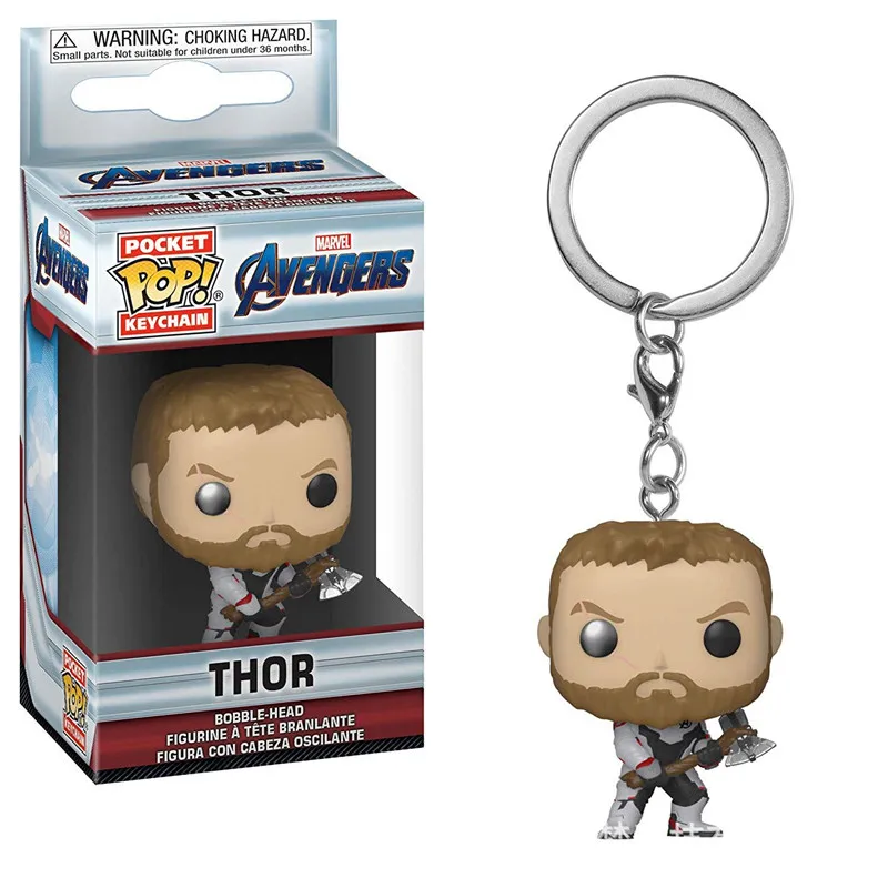 leishen4 Funko pop Marvel Avengers Goose Mysterio Stan Lee THANOS Веном Дэдпул Карманный Брелок фигурка игрушки для детей подарок - Цвет: leishen4