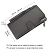 2020 Card Holder Men Wallets Business PU Leather Long Design Quality Fashion Casual Men Purse Zipper Multi-function Wallets 5