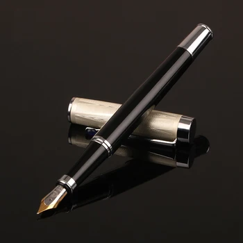 

1PC Metal Fountain Pen school & office supplies stationery Elegant Ink pen high quality 0.5mm business fountain pen