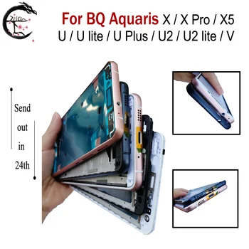 

AAA Quality Middle Frame For BQ Aquaris X X pro X5 U lite U2 V Middle Frame Housing Cover Xpro Ulite U2lite Uplus Phone frame