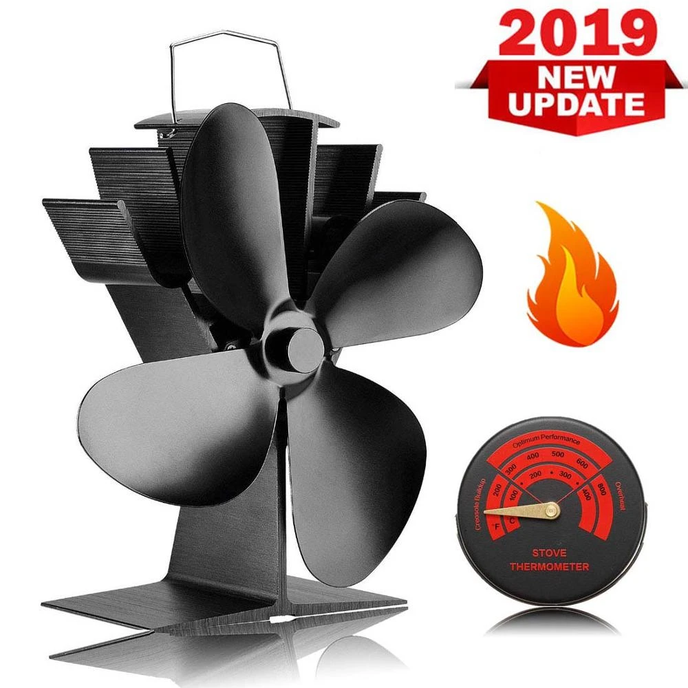 4 Blades Heat Powered Wood Stove Fan for Wood/log Burner/ Fireplace-Eco-Friendly 4 Blades Heat Powered Wood Stove Fan for Wood/log Burner/ Fireplace-Eco-Friendly