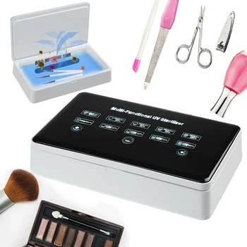 

Phone Wireless charging UV Sterilizer Box Smart Touch screen Mask Jewelry Watch Disinfection Cabinet Aromatherapy Esterilizador