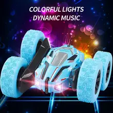 Voiture cascadeuse Double face à inertie pour enfants, jouet télécommandé, 2.4 GHz RC, modèle de véhicule, cadeau de noël 