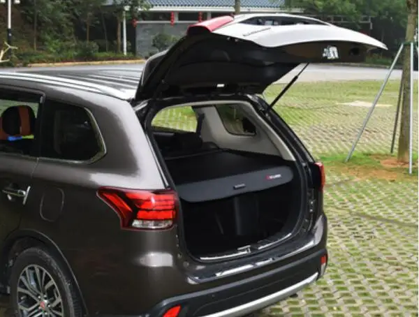 2013- специальный автомобиль для mitsubishi outlander 2,0 крышка багажника занавес outlander для украшения интерьера аксессуары - Цвет: With embroidery