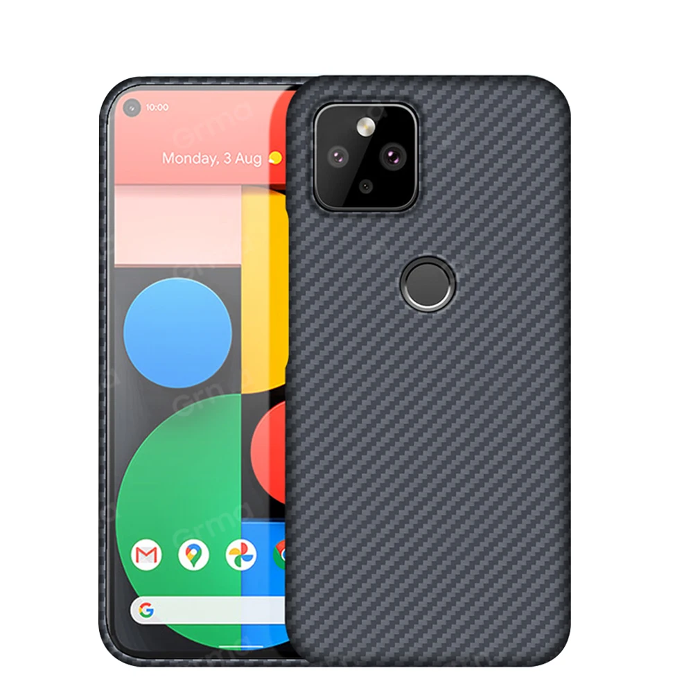 Pure Real Carbon Fiber Case For Google Pixel 5 Pixel5 Pixel 4A 5G Case Aramid Fiber Ultra Thin Shockproof Business Phone Cover